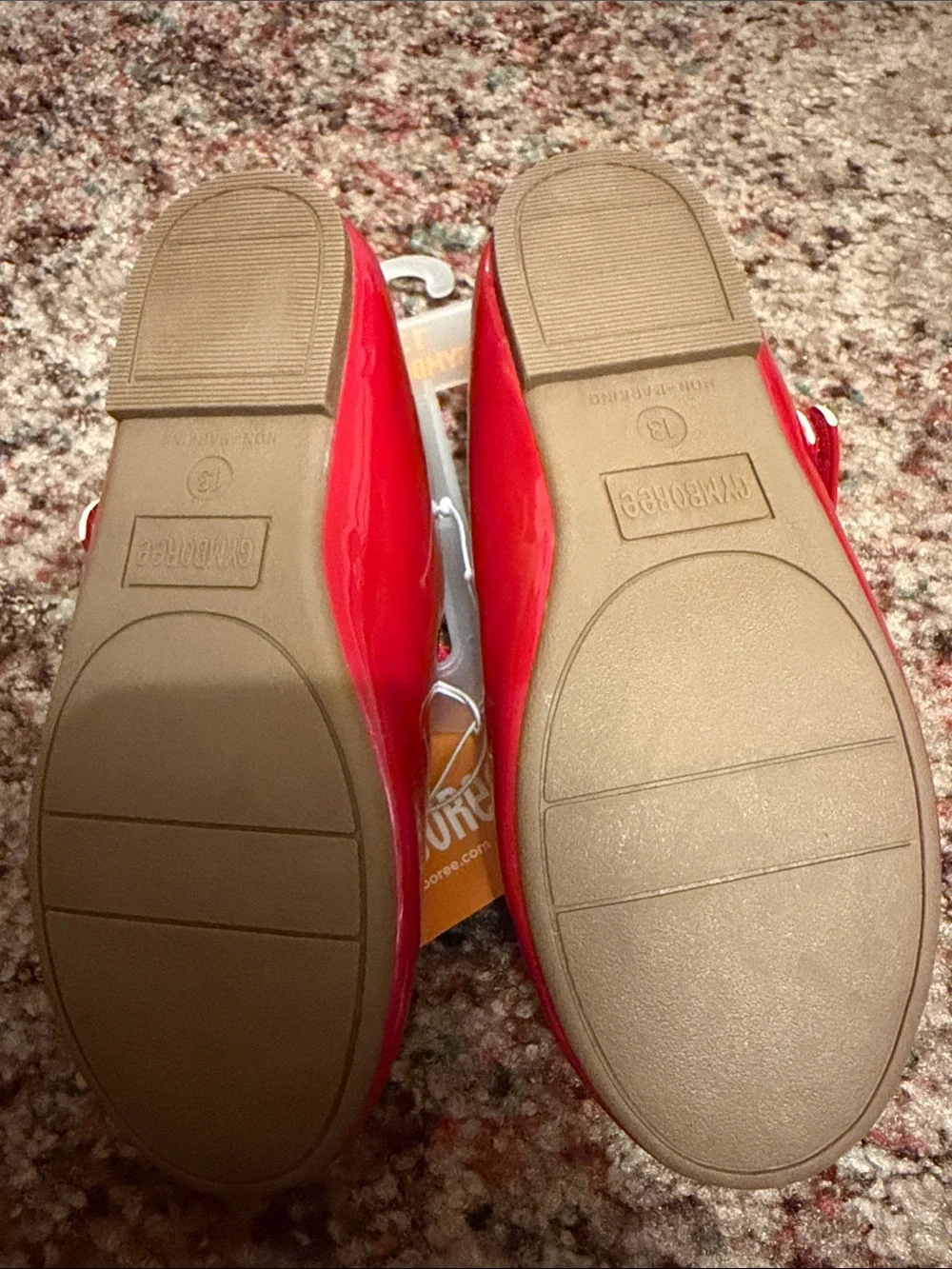 Girls Size 13 Red Bow Flats